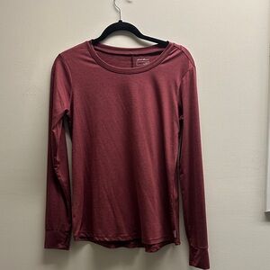Eddie Bauer Women's Long Sleeve Top in Deep Red